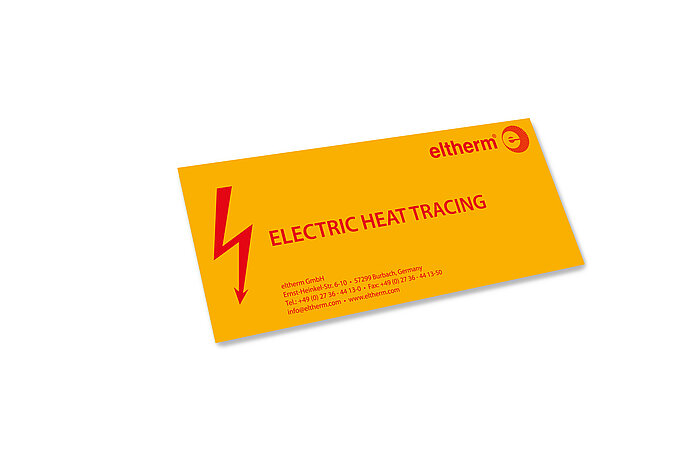 eltherm Warnschild EL-WS01E 