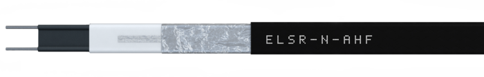 [Translate to Deutsch:] Halogen free, self-regulating heating cable with aluminium foil as protective conductor connection