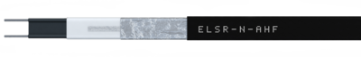 Halogen free, self-regulating heating cable with aluminium foil as protective conductor connection