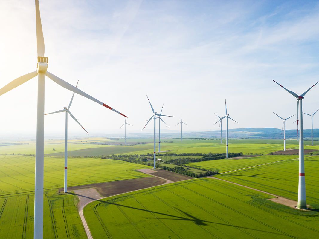 Windkraftanlagen für nachhaltige Stromerzeugung
